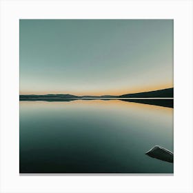 Sunset On The Lake Canvas Print