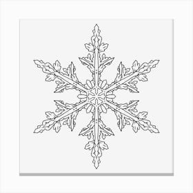 Snowflake Mandala 07 Canvas Print