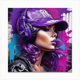 Purple Vibes Canvas Print