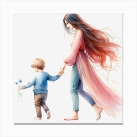 Mother And Child 1 Canvas Print