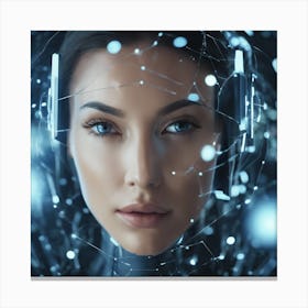 Futuristic Woman 1 Canvas Print