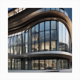 Futuristic Office Building Canvas Print