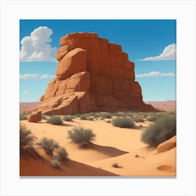 Desert Landscape - Desert Stock Videos & Royalty-Free Footage Canvas Print