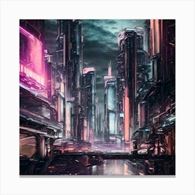 Futuristic City 1 Canvas Print