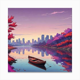 Anime Scenery Wallpaper Art (4) Canvas Print