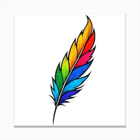 Feather Tattoo 4 Canvas Print