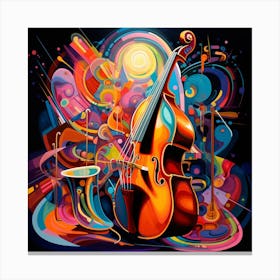 Jazz Music 4 Canvas Print