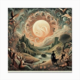 Twilight Of The Moon Canvas Print