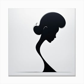 Portrait Of A Woman Art print Canvas Print