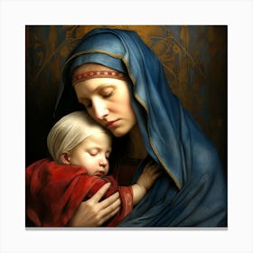 Virgin And Child 2 Canvas Print