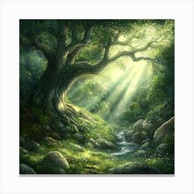 Tree In The Forest 3 Canvas Print