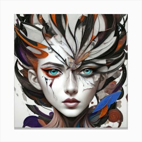 Abstract Girl (35) 1 Canvas Print