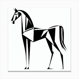 Geometric Horse Canvas Print