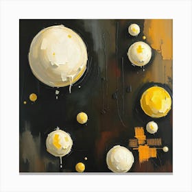 Yellow Spheres Canvas Print