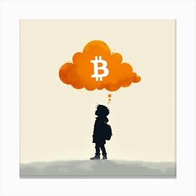 Bitcoin Cloud 6 Canvas Print