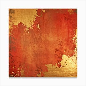 Abstract Vintage Thanksgiving Design Featuring Weathered Metallic Gold Paint Splashes On A Warm Pape (1) 2 Canvas Print