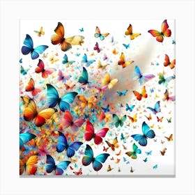 Colorful Butterflies 2 Canvas Print