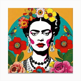 Frida Kahlo pop art Canvas Print