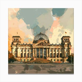 Berlin Reichstag 2 Canvas Print