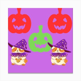 Halloween Hamsters Canvas Print