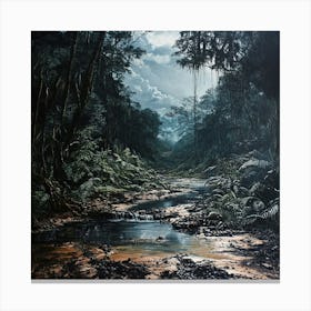 River In The Jungle 3 Canvas Print