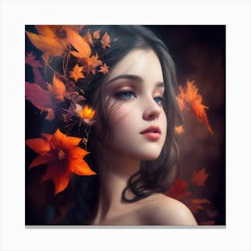 Autumn Girl 1 Canvas Print