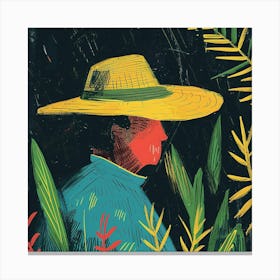 Man In A Hat Canvas Print