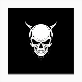 Devil Skull Canvas Print