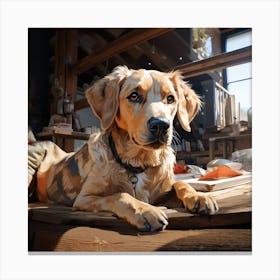 Dog Portrait Canvas Print