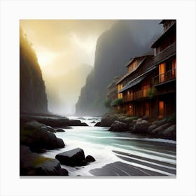 Asian Village Canvas Print