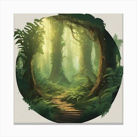 Forest Path 4 Canvas Print