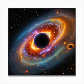 Black Hole In Space Canvas Print