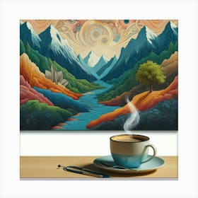 NATURE AND COFFEE Canvas Print