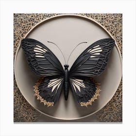 Black Butterfly Canvas Print