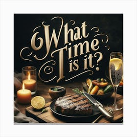 What Time Is It? 4 Toile