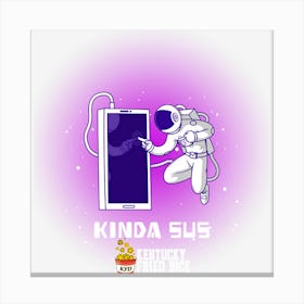 Kinda Sus Astronaut Canvas Print