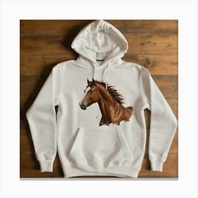 Horse Hoodie Canvas Print