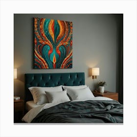 Psychedelic Abstract Painting Canvas Print