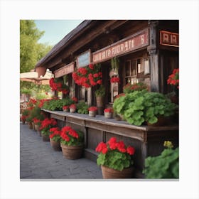 Russian Cafe Canvas Print