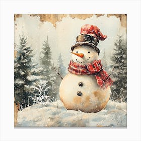 Snowman 6 Canvas Print