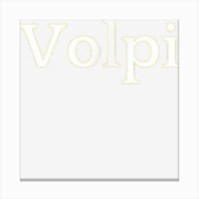 Volpi Name Text Italia Italian Surname Canvas Print