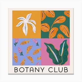 Botany Club Square Canvas Print