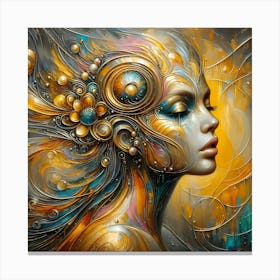 Portrait Artwork 35 Canvas Print