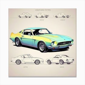 Ford Mustang Coupe Canvas Print