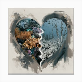 Heart Of Coral Reefs Canvas Print