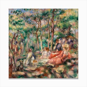 Picnic (1893, Pierre Auguste Renoir Canvas Print
