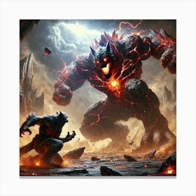 Ronan Vs Terra Brontis Converted Canvas Print