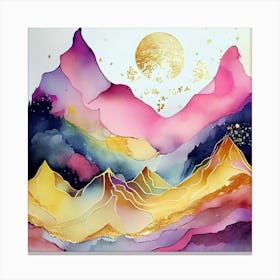 Mountains In The Sky Canvas Print