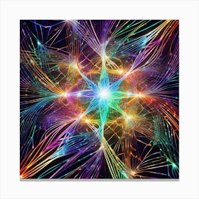 Fractal Star Canvas Print