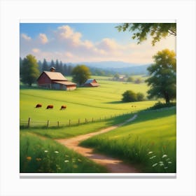 Farm Landscape 9 Canvas Print